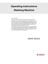 Asko W6444 Owner's manual