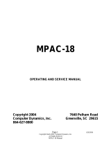 Computer Dynamics MPAC-18 User manual