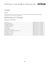 Epson 1670 User manual