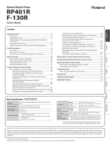 Roland RP401R Owner's manual