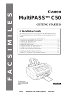 Canon C50 User manual