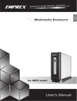 Emprex Multimedia Enclosure ME3 User manual