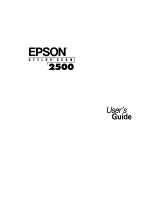 Epson 2500 User manual