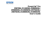 Epson PowerLite Pro Z11005 User manual