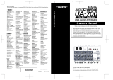 Roland UA-700 Owner's manual