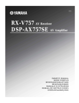 Yamaha DSP-AX757SE User manual