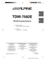 Alpine TDM-7582E User manual