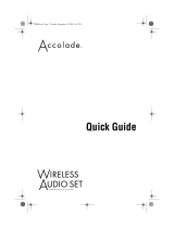 Epson Accolade Wireless Audio Set Operating instructions