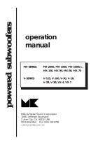 MK Sound MX-90 User manual