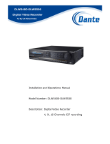 Dante DLW5500 User manual