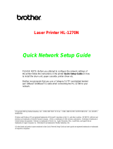 Brother 1270N User manual