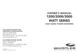 Whistler 1200 User manual