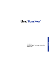 Ulead BURN.NOW 4.5 User manual