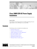 Cisco 10005 User manual