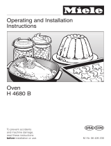 Miele MasterChef H 4680 B Owner's manual