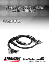 StarTech.com USB Cable KVM Switch 2 Port + Audio User manual