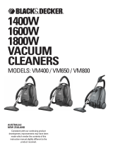 Black & Decker VM400 User manual