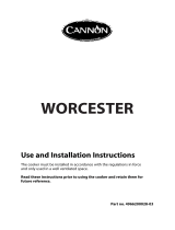 Cannon WORCESTER 10525G User manual