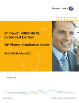 Alcatel-Lucent OmniPCX Office IP Touch 4008 Installation guide