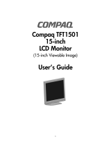 Compaq 301042-003 - TFT 1501 - 15" LCD Monitor User manual
