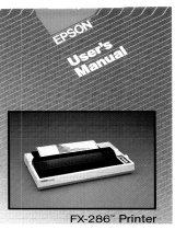 Epson FX-BO User manual