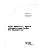 Nortel Networks 13.03 User manual