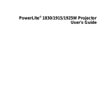 Epson 1925W - POWERLITE Multimedia Projector User manual