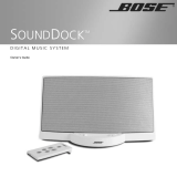 Bose SOUNDDOCK PORTABLE DIGITAL MUSIC SYSTEM User manual