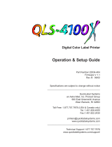 QuickLabel Systems QLS-4100X User manual