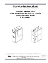 GOODMAN GMH80603AN Operating instructions