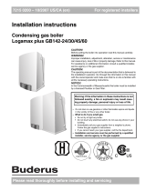 Buderus Logamax plus GB142-60 Operating instructions
