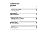 Cobra Digital DC125 User manual