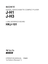 Sony J-H1 User manual