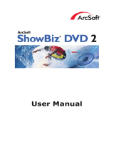ArcSoft SHOWBIZ DVD 2 User manual