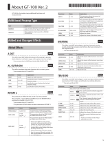 Boss GT-100 Owner's manual