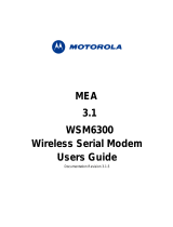 Motorola WSM6300 User manual