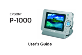 Epson PhotoPC P-1000 User manual