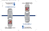 Audiovox 8910 User manual