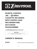 Emerson EV477 User manual