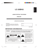 Sharp LC-20B4U User manual