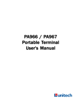 Unitech PA967 User manual