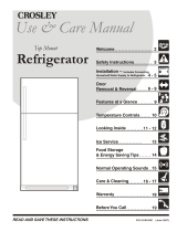 White-Westinghouse Top Freezer User manual