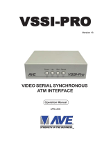 AVE Video Serial Synchronous ATM Interface VSSI-PRO User manual