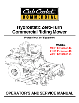 Cub Cadet 23HP Z-Force 60 User manual