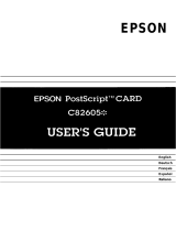Epson C82605 User manual