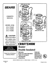 Sears 315.17505 User manual