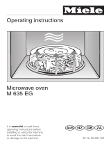 Miele Microwave Oven M 635 EG User manual