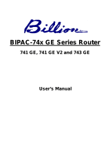 Billion BIPAC 741GEv1 User manual