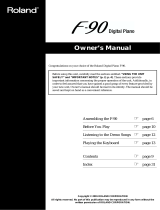 Roland F-90. User manual