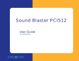 Creative PCI512 User manual